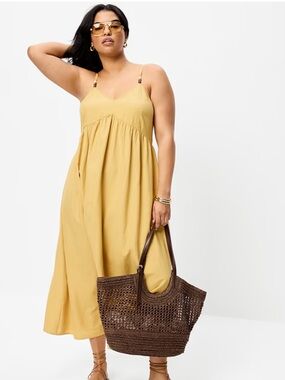 Old Navy Mustard Yellow Spaghetti-Strap Maxi Dress
